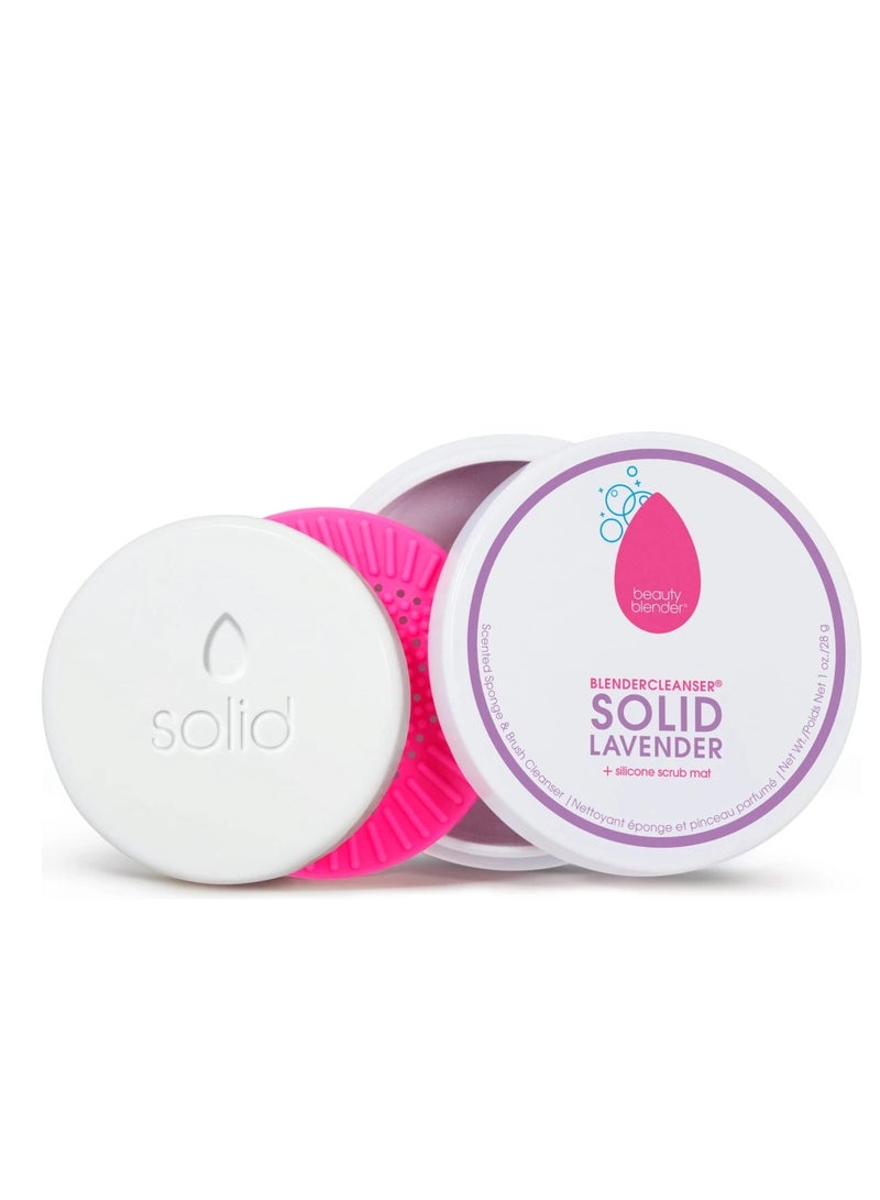 Blendercleanser Solid Lavender + Silicone Scrub Mat, 28g