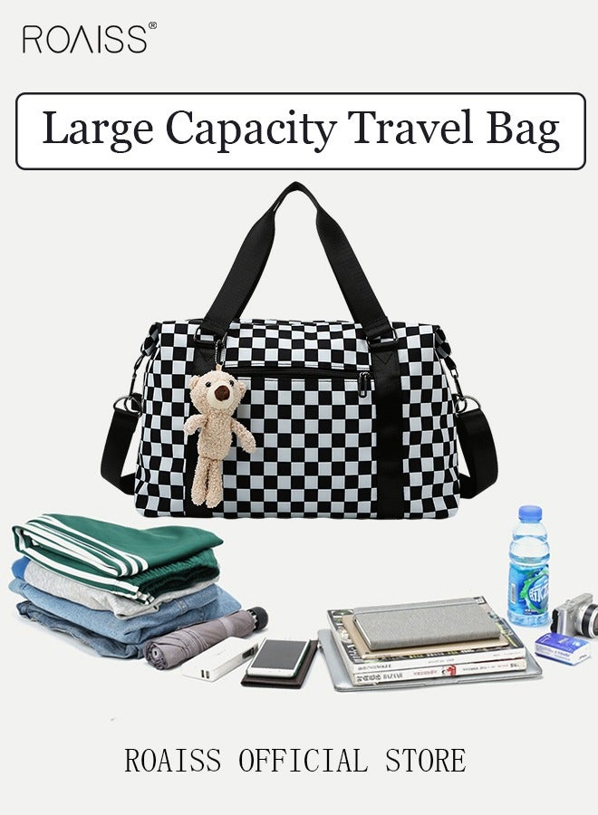 Functional Sports Fitness Handbag with Dry and Wet Separation Large Capacity Design Business Trip and Boarding Short Distance Travel Bag