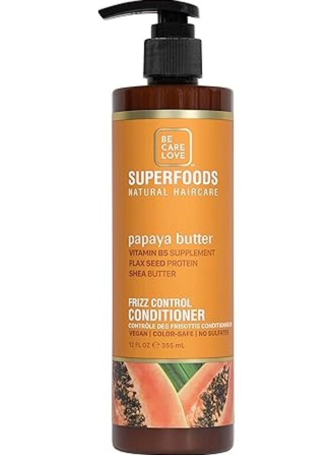 SuperFoods Frizz Control Conditioner Papaya Butter 355ml