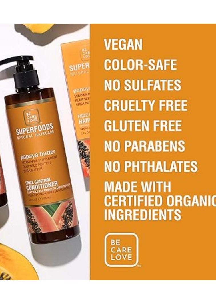 SuperFoods Frizz Control Conditioner Papaya Butter 355ml