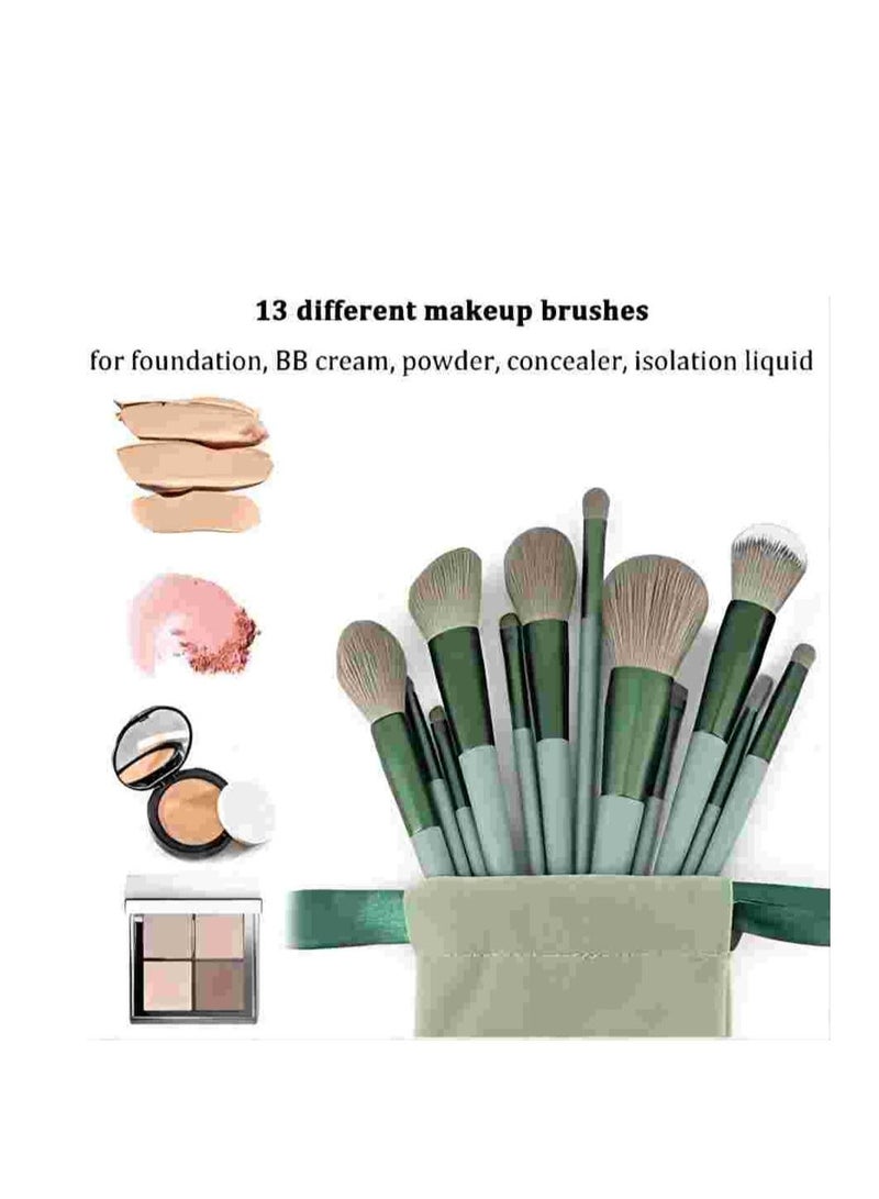 COOLBABY Makeup Brush 22 Makeup Sets, Foundation Brush Eyeshadow Brush Makeup Brush Set (Green,22 Sets)