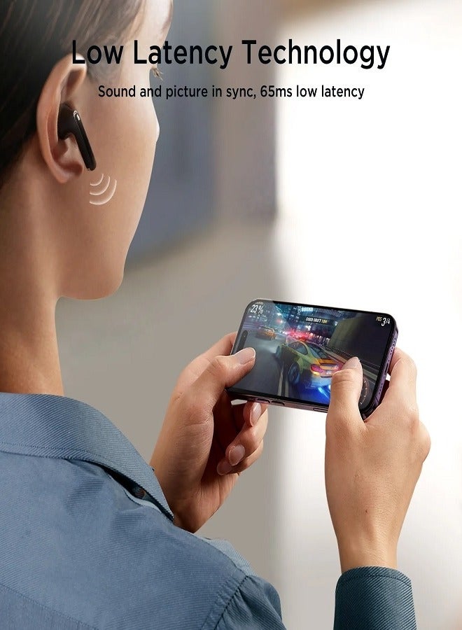 Bluetooth 5.3 TWS Wireless Earphones 65Ms Low Latency Earbuds 13Mm Driver Hifi Headphones 4 Mics+ENC HD Call Sky Blue