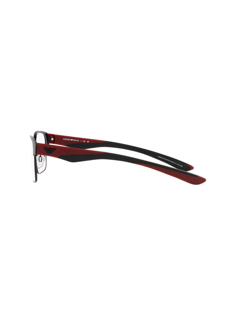 Men's Rectangular Eyeglass Frame - EA1141 3001 54 - Lens Size: 54 Mm