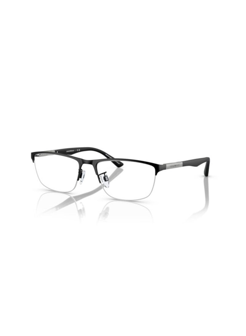 Men's Square Eyeglass Frame - EA1142 3001 56 - Lens Size: 56 Mm