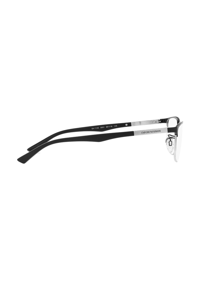 Men's Square Eyeglass Frame - EA1142 3001 56 - Lens Size: 56 Mm