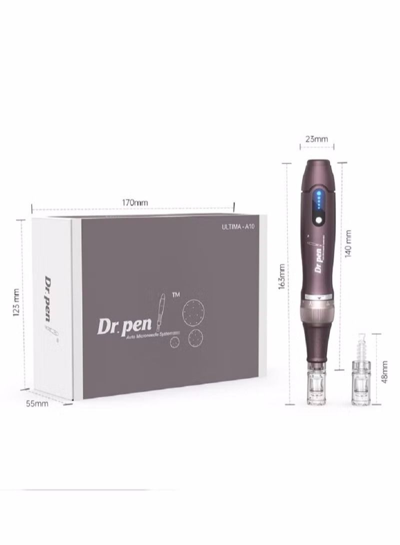 Dr.pen A10 Microneedling Pen Wireless Electric Derma Pen with 2 Replacement Cartridges