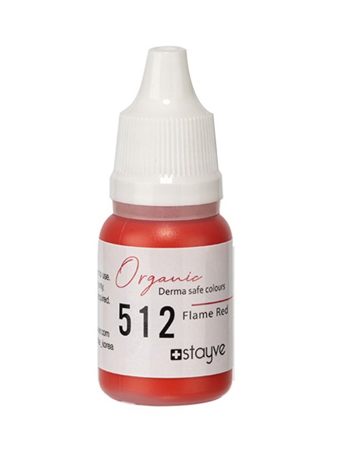 512 Flame Red Organic Lip Pigment 10ml SFR512