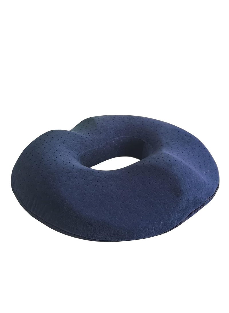Donut Pillow Large Seat Cushion Prostate Coccyx Sciatica Pregnancy for Sitting Tailbone Pain Car Seat Cushions Blue