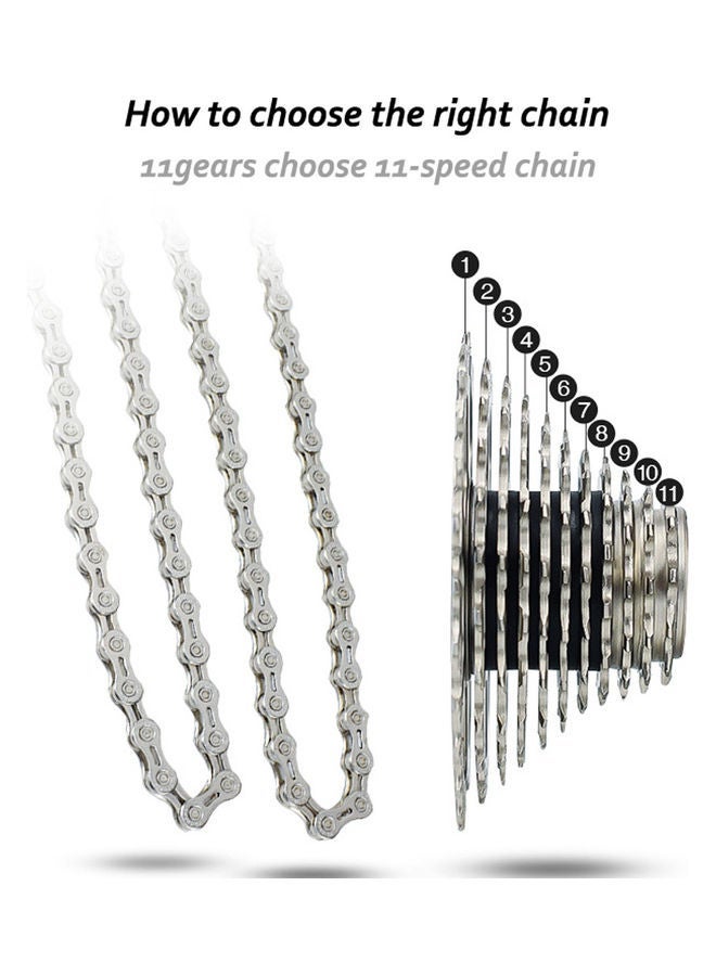 VG Sports Road Mountain Bike Parts Bicycle Chain 8/9/10/11 Speed MTB Chains 0.29kg