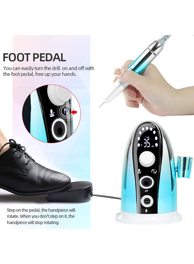 Nail Drill Machine  Professional Nail Salon 35W Nail Drill Machine Electric Nail File 35000Rpm, Jmd-305