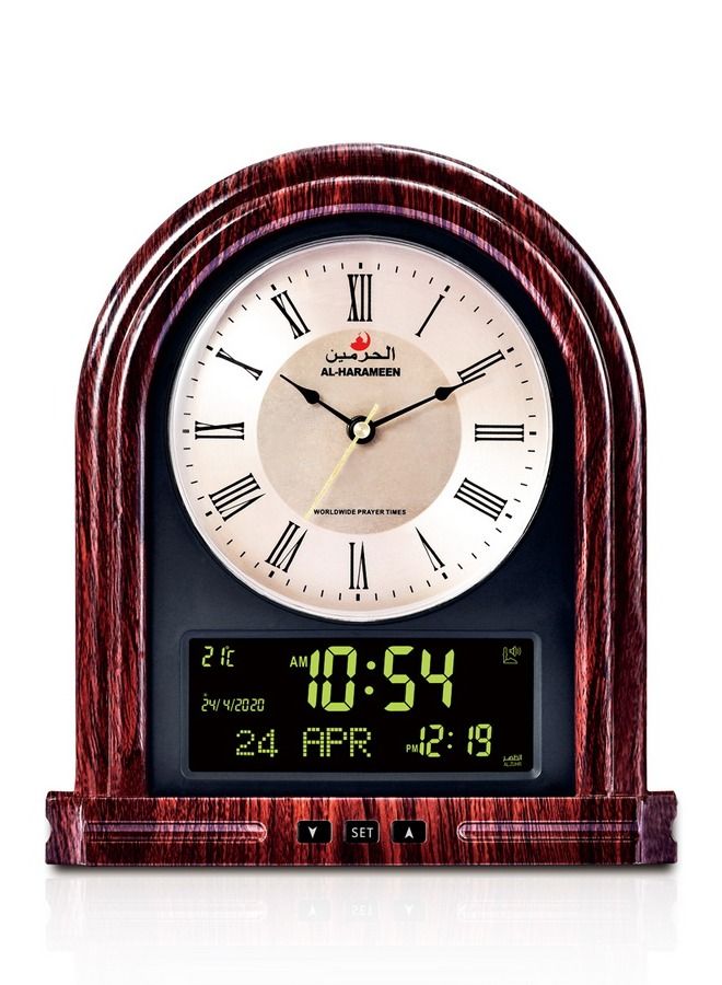 Desk and Table Classic Clock Analog with LCD to display