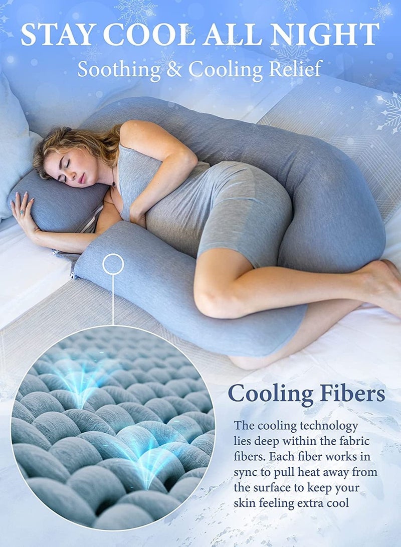 U Shape Full Body Pillow - Cooling Cover