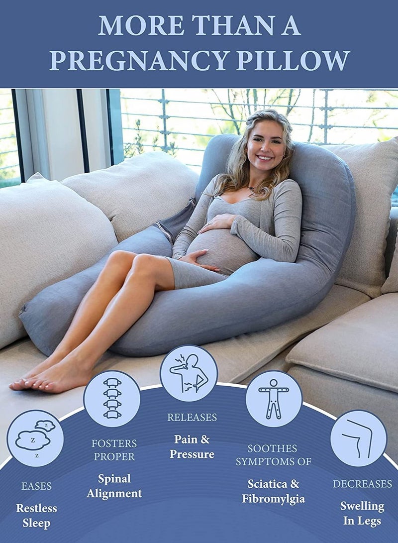 U Shape Full Body Pillow - Cooling Cover