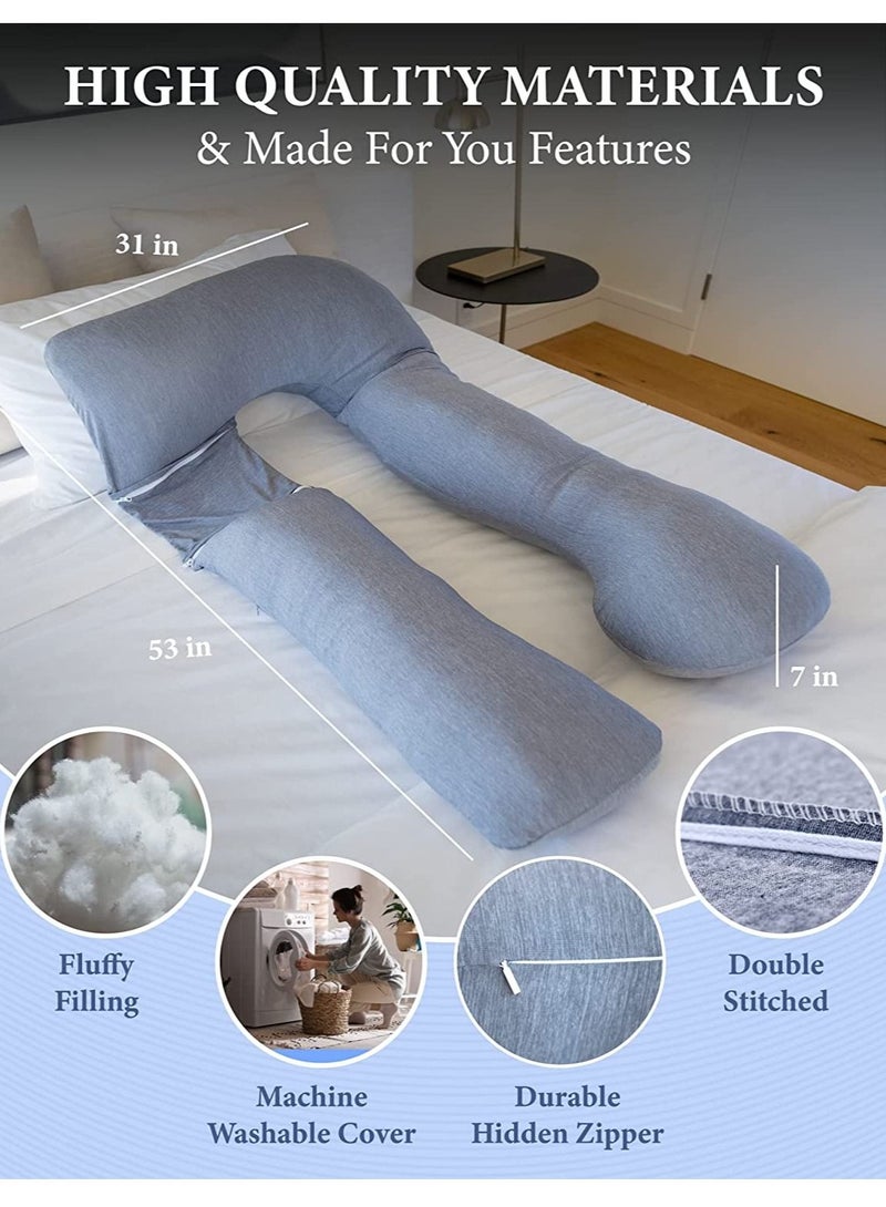 U Shape Full Body Pillow - Cooling Cover