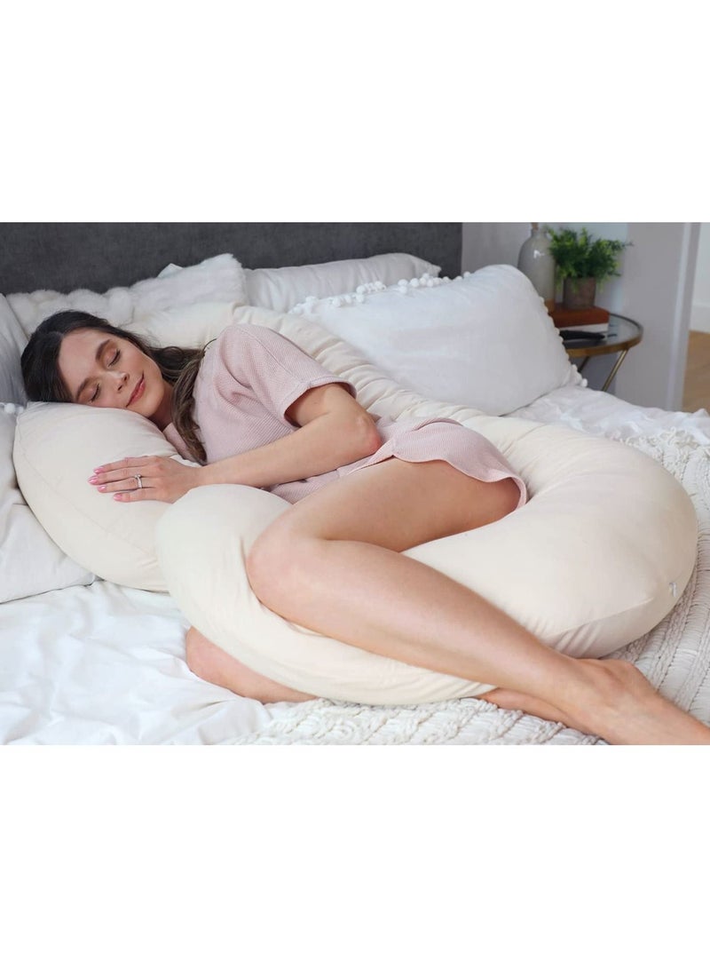 Organic Cover - C Shape Full Body Pillow Jersey Fabric