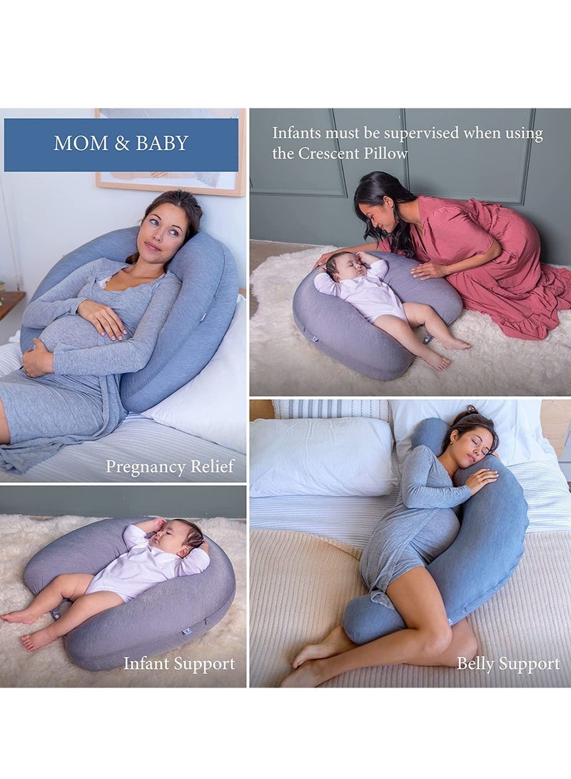 Cooling Crescent Full Body Pillow - Cooling Fabric