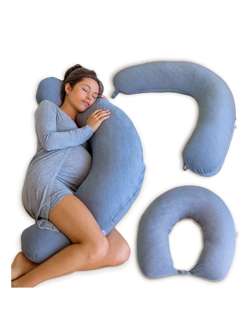 Cooling Crescent Full Body Pillow - Cooling Fabric