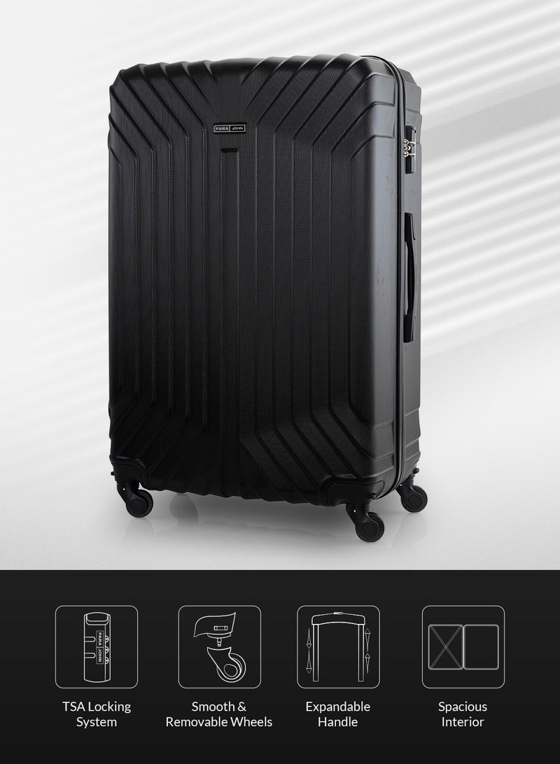 Winso Cabin Size ABS Hardside Spinner Luggage Trolley 20 Inch Black