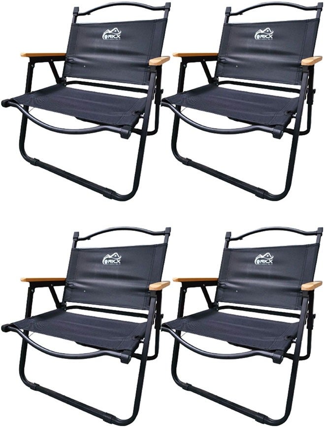 Set of 4 Portable Folding Chair For Outdoor Camping Picnic