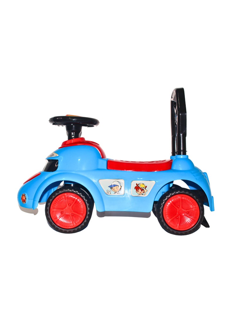 Ride on Baby Car for Kids Ride on Push Car with Music Button Kids Car with Storage & High Backrest Ride on Toy Car Push Ride on Car for Kids Baby Toddlers 1 to 3 Years Boys Girls