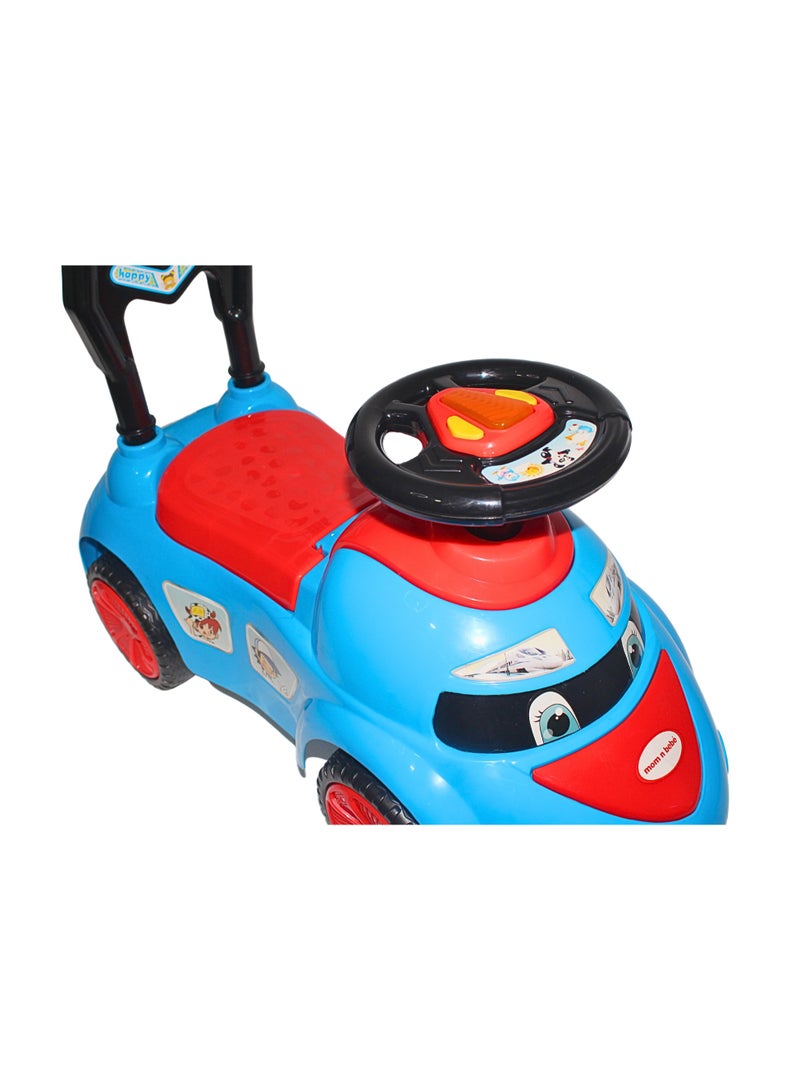 Ride on Baby Car for Kids Ride on Push Car with Music Button Kids Car with Storage & High Backrest Ride on Toy Car Push Ride on Car for Kids Baby Toddlers 1 to 3 Years Boys Girls