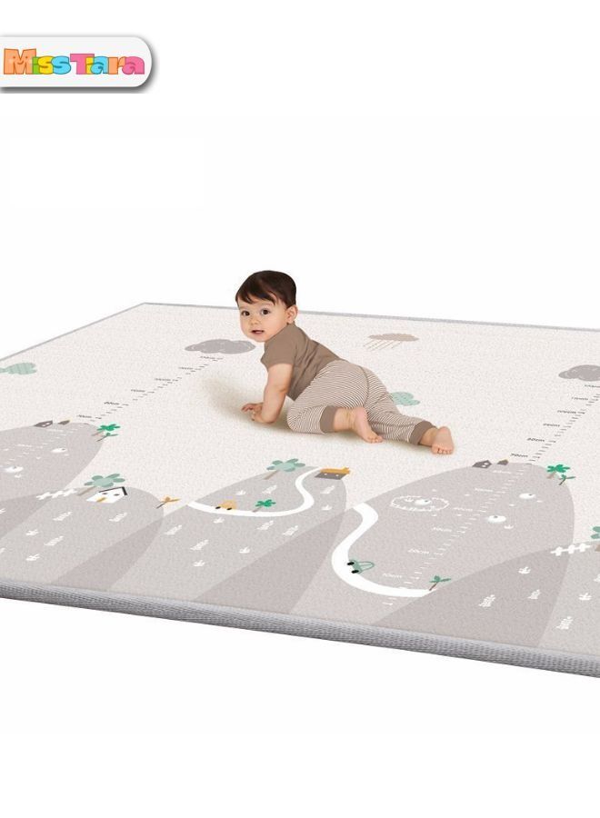 Baby Crawling Mat , 200*180*1 cm Non Toxic Floor Mat,Double-Sided Waterproof Baby Play Mat for Toddler Boy Girl