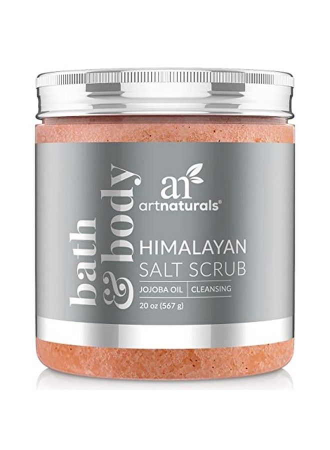 Himalayan Body Scrub And Face Scrub (20 Oz) Deep Cellulite Cleansing Exfoliator With Sugar Shea Butter Exfoliating Himalayan Natural Pink For Hand Skin And Facial Men And Women