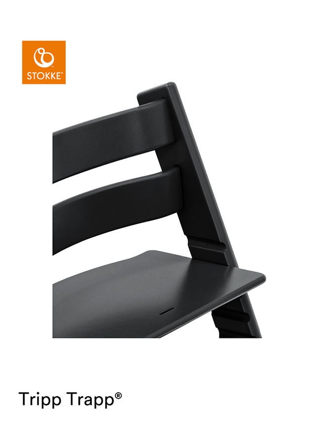 Tripp Trapp Chair Adjustable, Convertible Baby High Chair For Toddlers , Children And Adults Convenient, Comfortable And Ergonomic Classic Design - Black