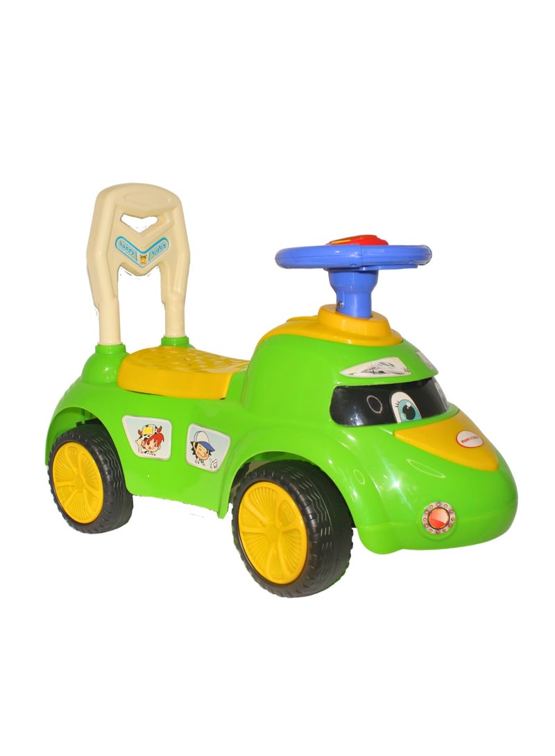 Ride on Baby Car for Kids Ride on Push Car with Music Button Kids Car with Storage & High Backrest Ride on Toy Car Push Ride on Car for Kids Baby Toddlers 1 to 3 Years Boys Girls