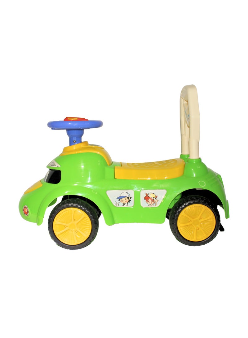 Ride on Baby Car for Kids Ride on Push Car with Music Button Kids Car with Storage & High Backrest Ride on Toy Car Push Ride on Car for Kids Baby Toddlers 1 to 3 Years Boys Girls