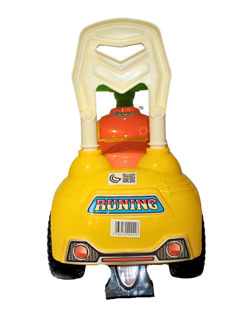 Ride on Baby Car for Kids Ride on Push Car with Music Button Kids Car with Storage & High Backrest Ride on Toy Car Push Ride on Car for Kids Baby Toddlers 1 to 3 Years Boys Girls