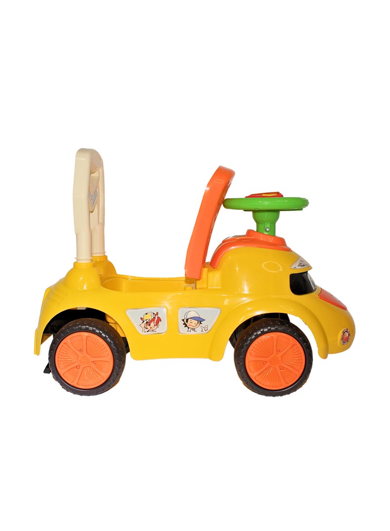 Ride on Baby Car for Kids Ride on Push Car with Music Button Kids Car with Storage & High Backrest Ride on Toy Car Push Ride on Car for Kids Baby Toddlers 1 to 3 Years Boys Girls