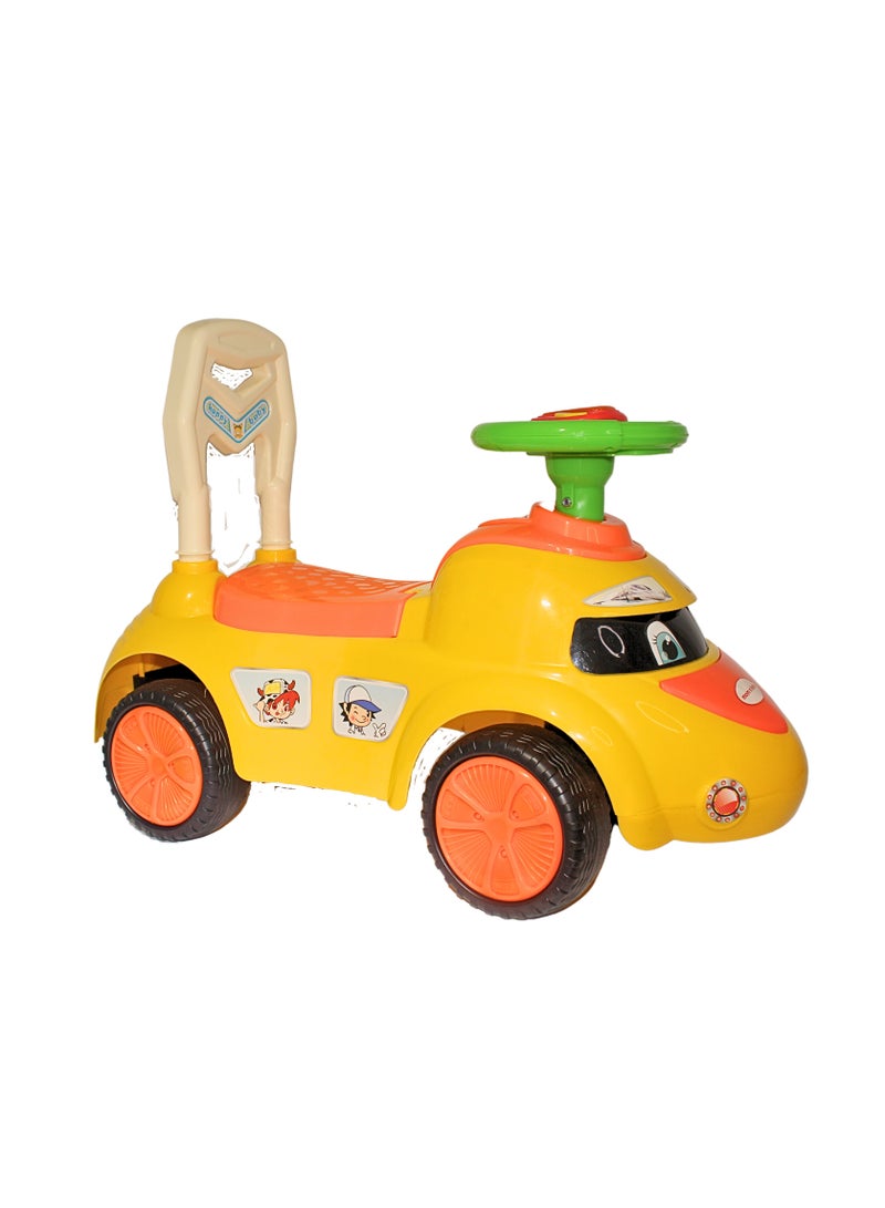 Ride on Baby Car for Kids Ride on Push Car with Music Button Kids Car with Storage & High Backrest Ride on Toy Car Push Ride on Car for Kids Baby Toddlers 1 to 3 Years Boys Girls