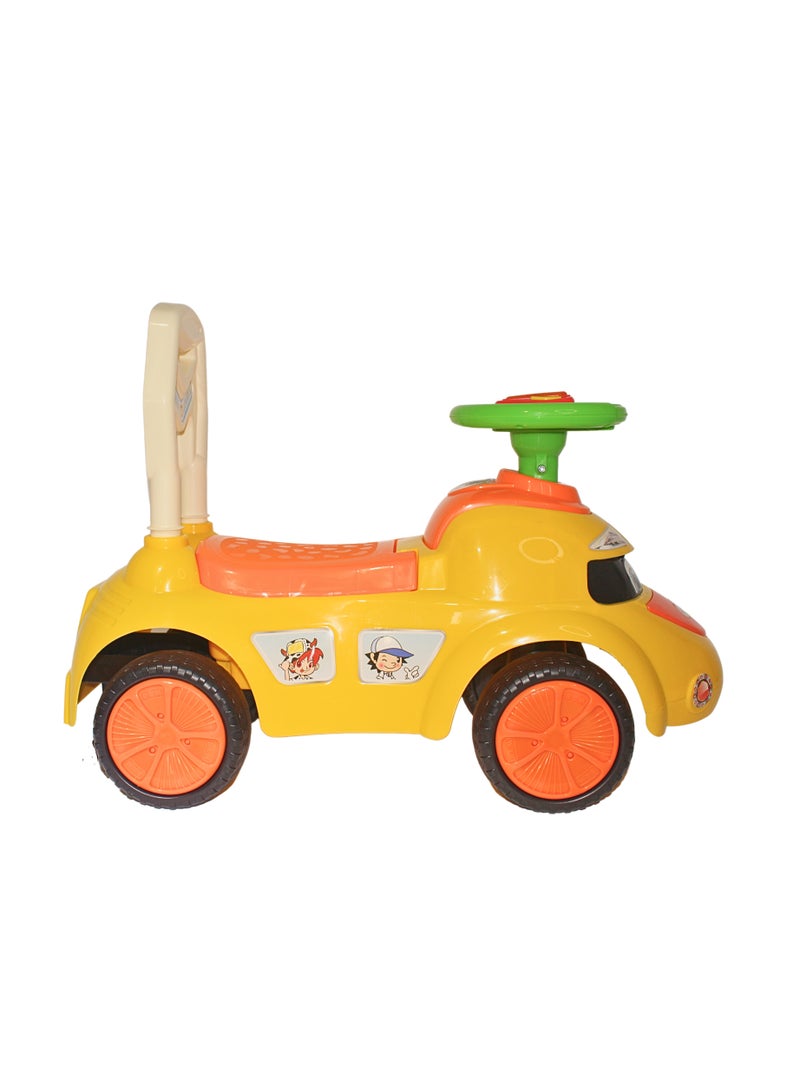Ride on Baby Car for Kids Ride on Push Car with Music Button Kids Car with Storage & High Backrest Ride on Toy Car Push Ride on Car for Kids Baby Toddlers 1 to 3 Years Boys Girls