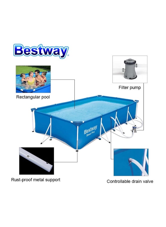 Family Splash Frame Pool Set( Filter Pump) 400mx211x81cm 5700l  -26-56424 400x211x81cm