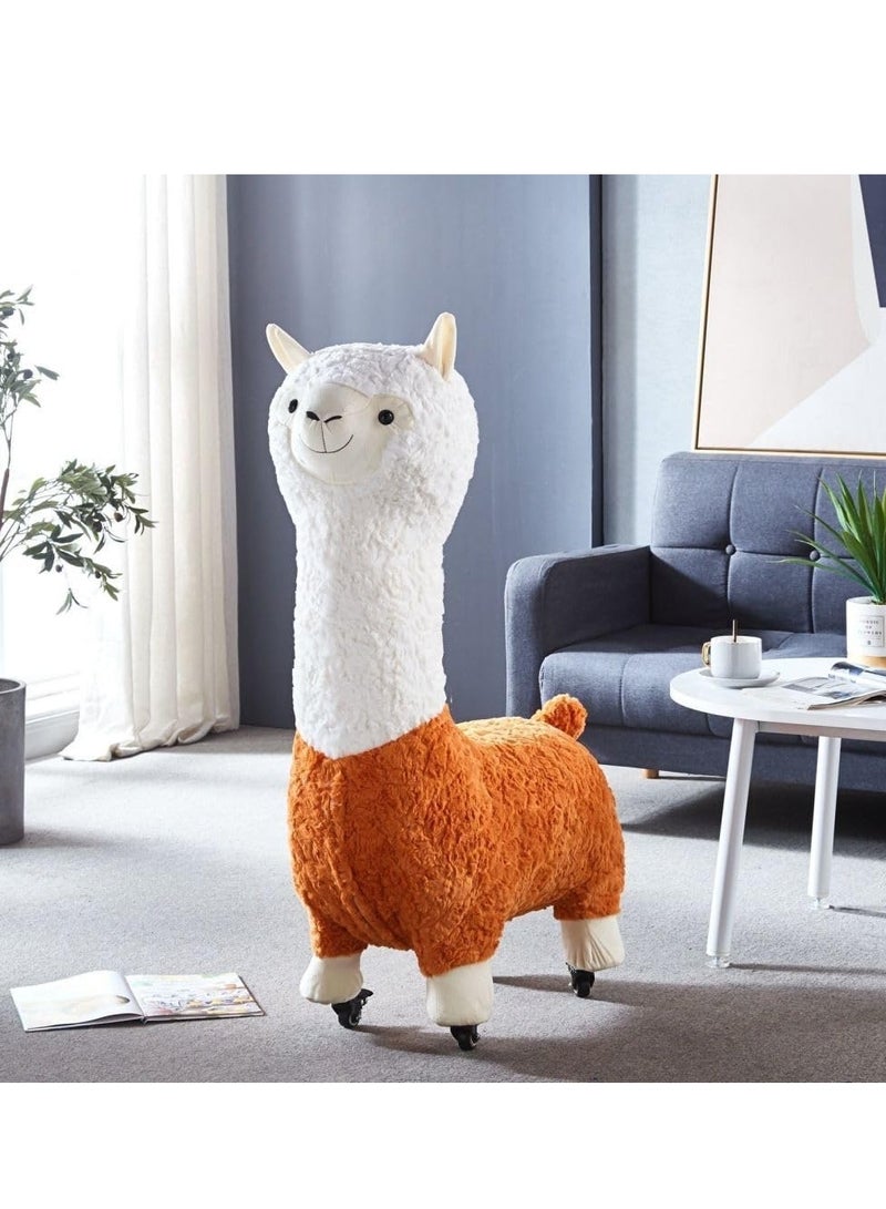 COOLBABY Giant Alpaca With Detachable Wheels Children's Riding Toy Load-Bearing 200KG Suitable For Children Of All Ages