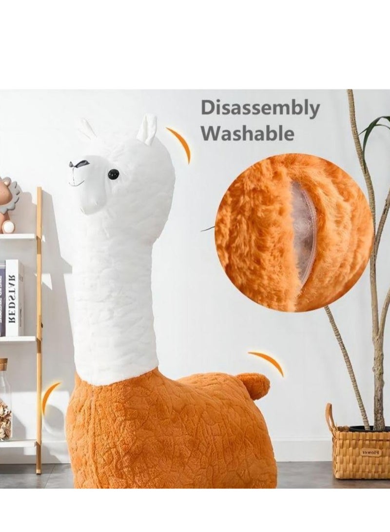COOLBABY Giant Alpaca With Detachable Wheels Children's Riding Toy Load-Bearing 200KG Suitable For Children Of All Ages