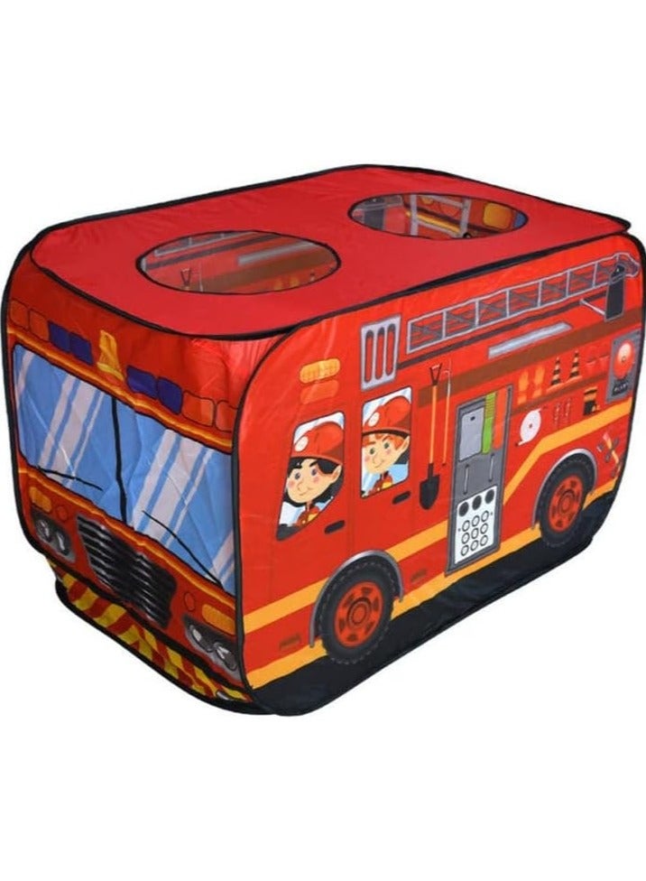 The Foldable Fire Engine Bus Play Tent