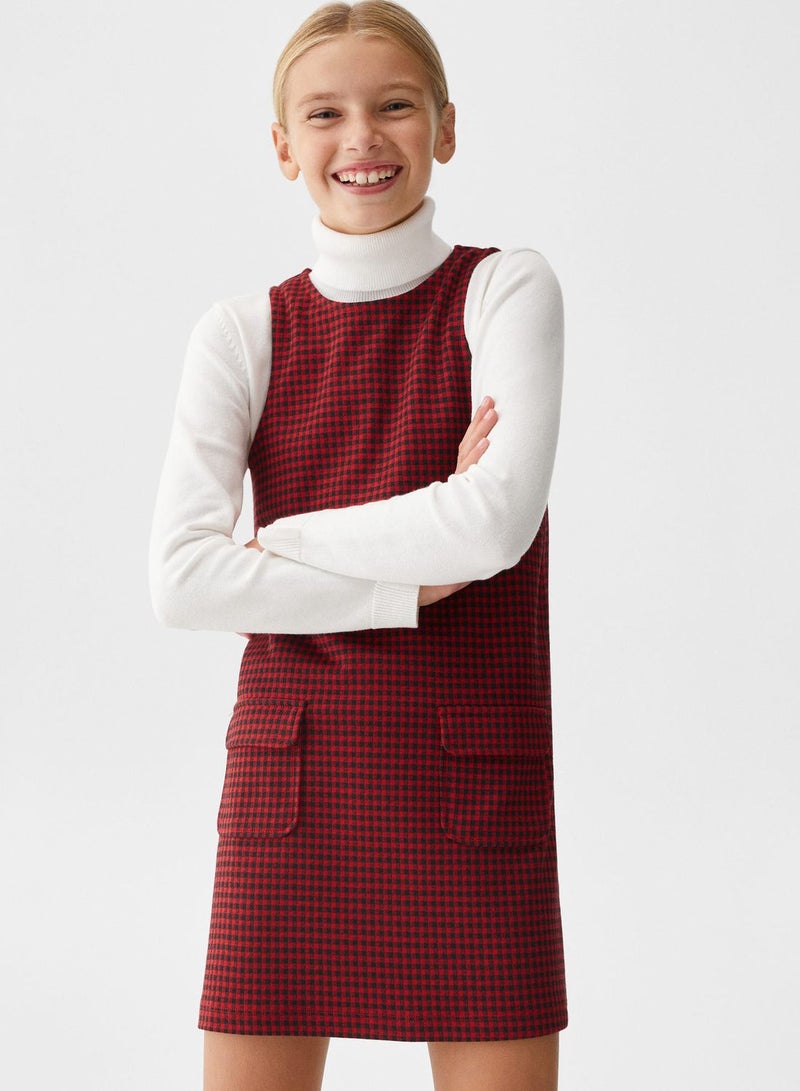 Kids Checked Dress