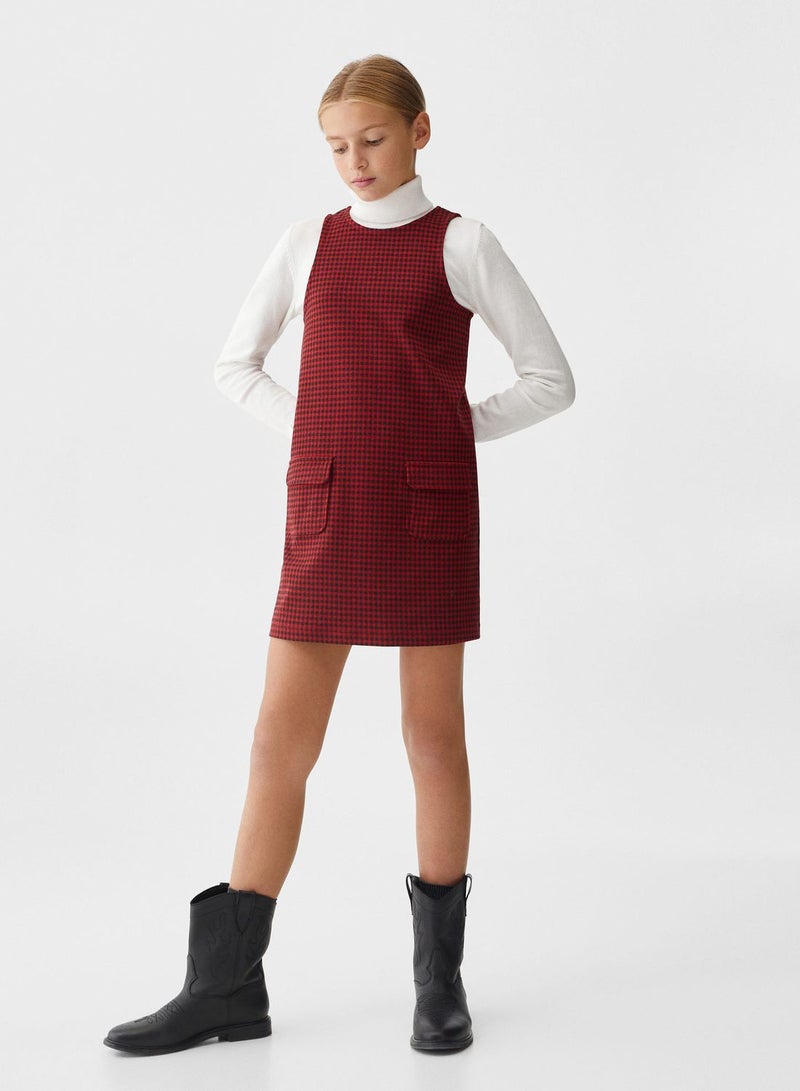 Kids Checked Dress