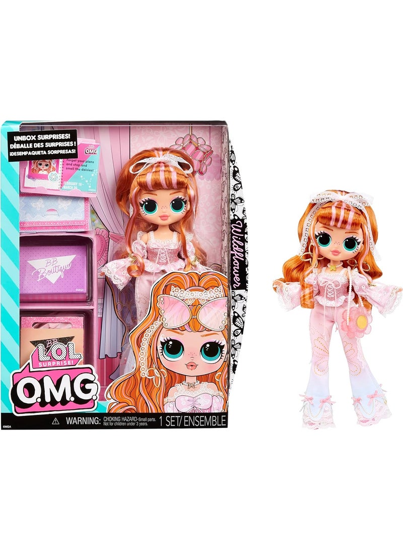 L.O.L. Surprise O.M.G. Fashion Doll - WILDFLOWER - Includes Doll, Multiple Surprises, and Fabulous Accessories - Great for Kids Ages 4+