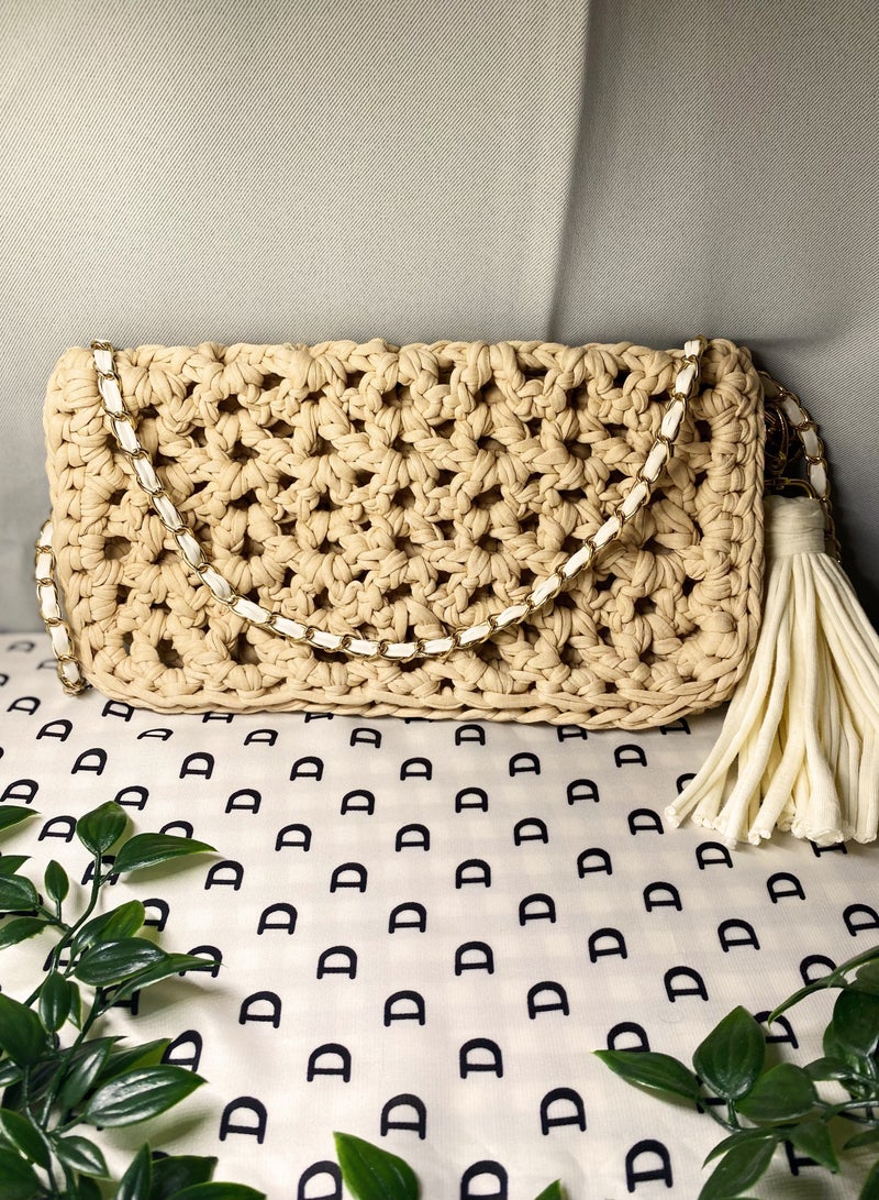 Beige Beach Summer Bag