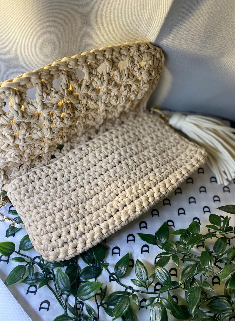 Beige Beach Summer Bag