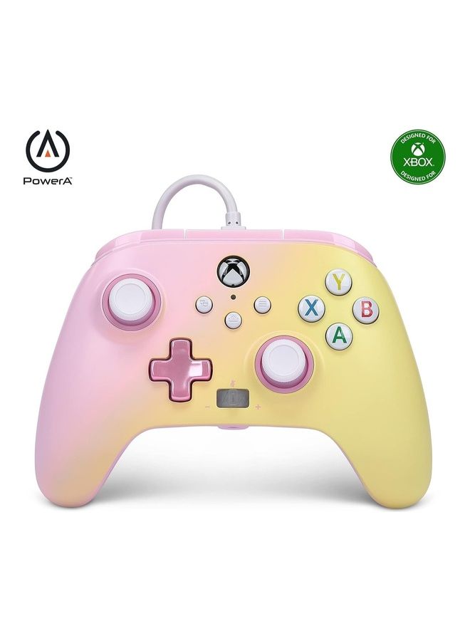 PowerA Enhanced Wired Controller for Xbox Series X|S – Pink Lemonade