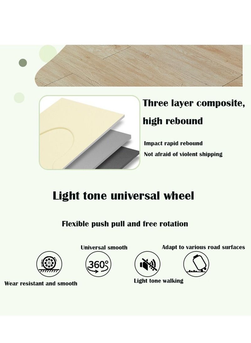 Lce-Cream Luggage, Trolley Bags High-Color Boarding Box Mute Universal Wheel Sturdy Travel Password Box（Black）