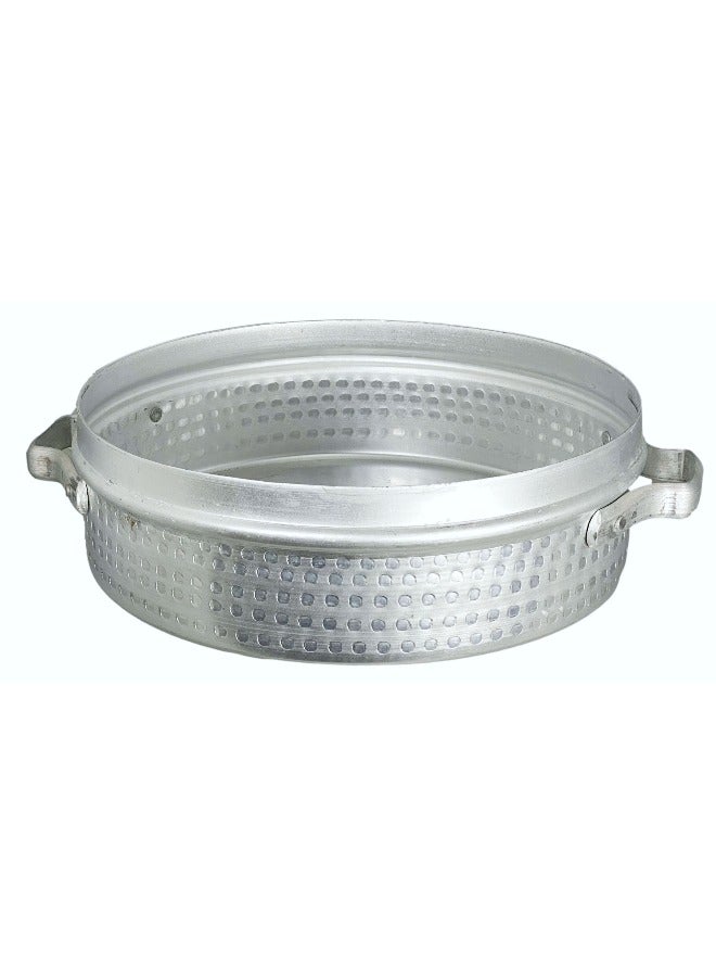 Shallow Cooking Pot Aluminum with Air-tight Lid Hammered Design 48.5cm