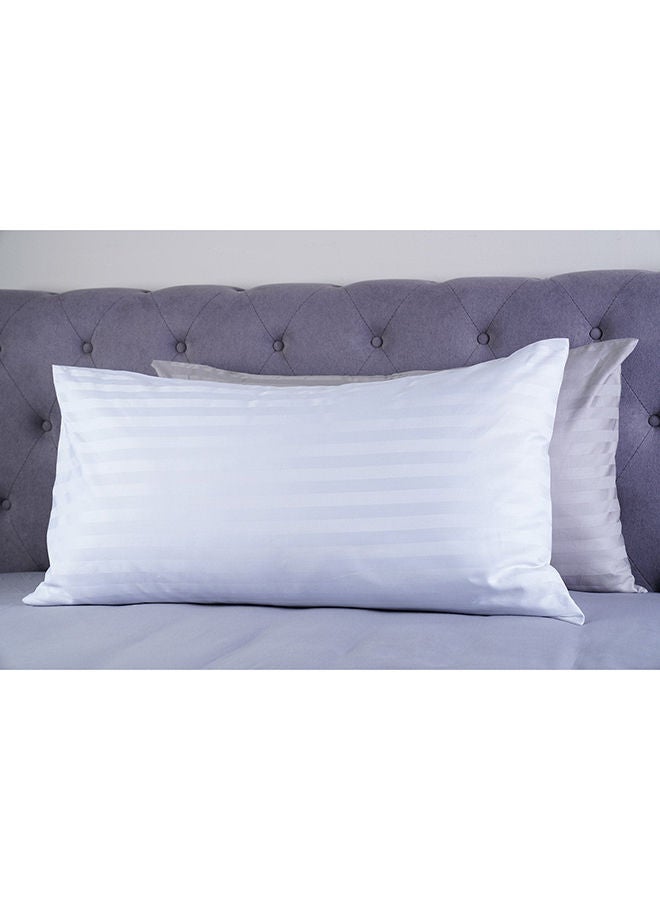 2-Piece Tiffany Pillow Case Set 50x90Cm White