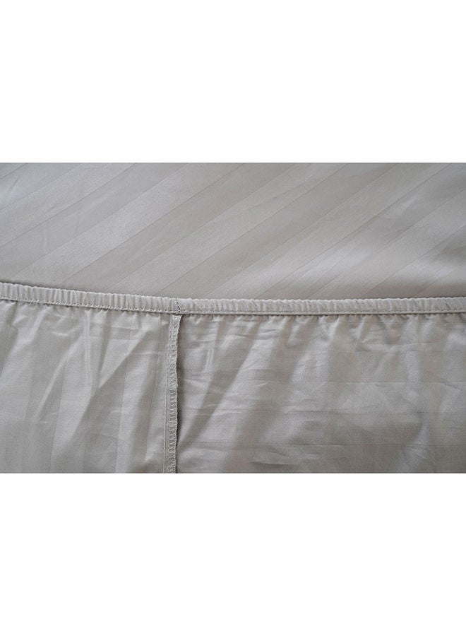 Tiffany Fitted Sheet 180X200+33Cm Silver Grey