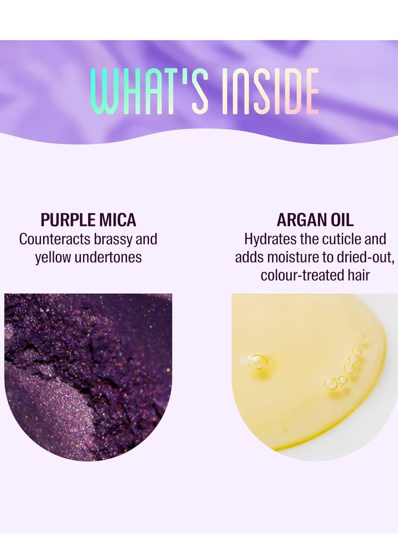 Arata Purple Shampoo For Bleached Hair Color Protection Shampoo Enhances Hair Colour And Neutralises Brassiness Sulphate Free 200ML