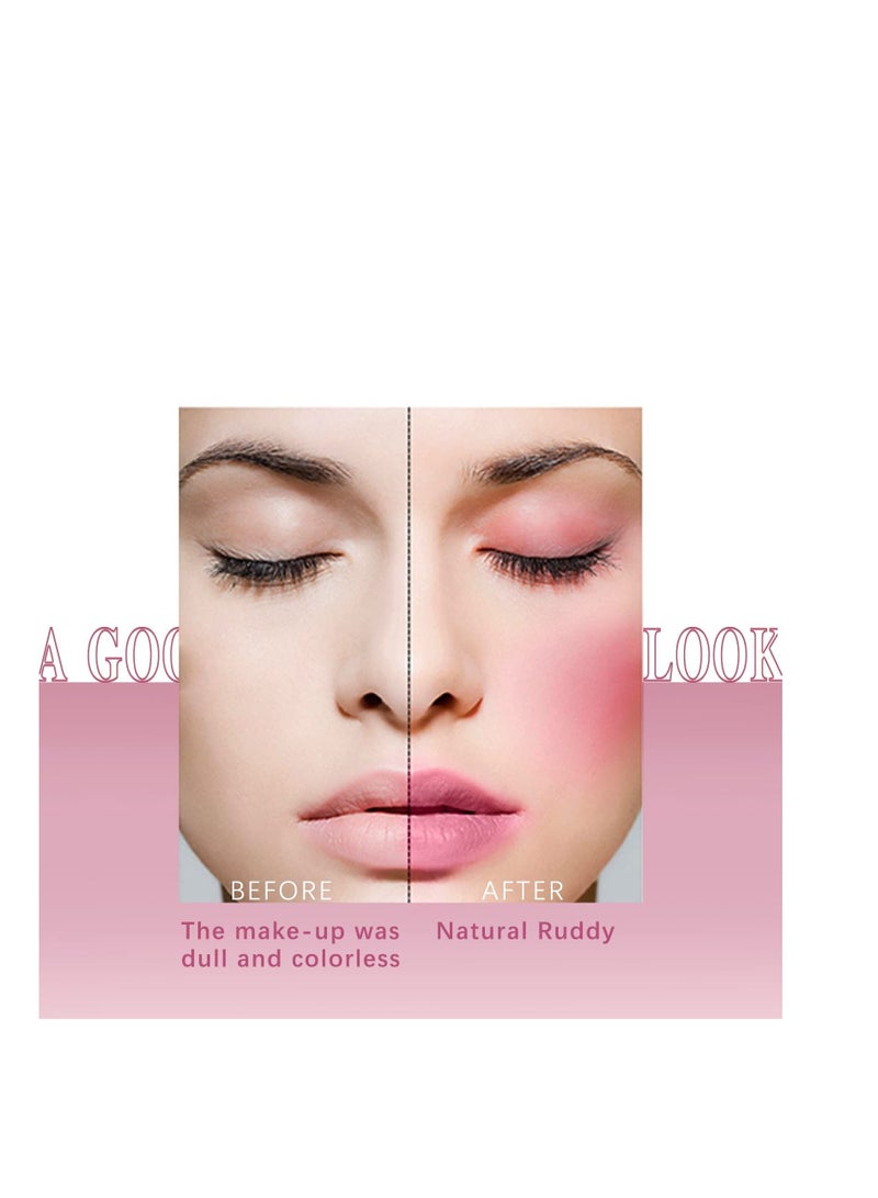 Cream Blush Stick, Long Wearing Waterproof Blush Face Stick, Matte Finish, Easy to Use on The Go, Blends Effortlessly (Pink)
